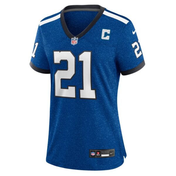 Zack Moss Indianapolis Colts Nike Women's Indiana Nights Alternate Game Jersey - Royal