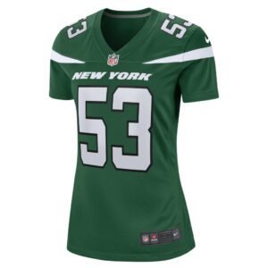 Zaire Barnes New York Jets Nike Women's Game Jersey - Gotham Green