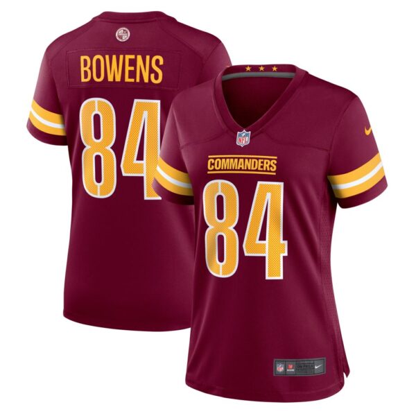 Women's Washington Commanders Zion Bowens Nike Burgundy Team Game Jersey