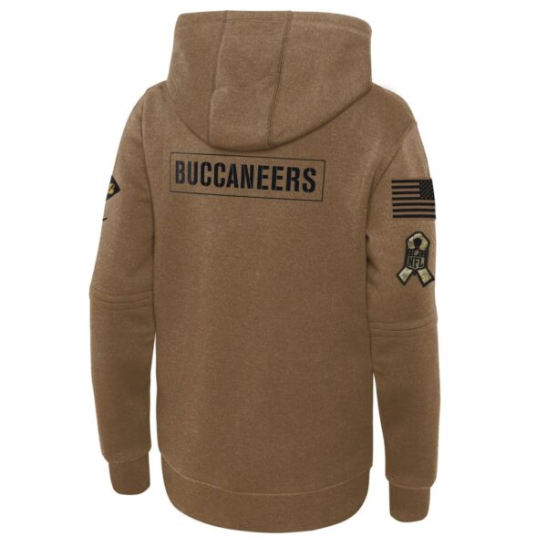 Tampa Bay Buccaneers Nike Youth 2023 Salute to Service Club Fleece Pullover Hoodie - Brown