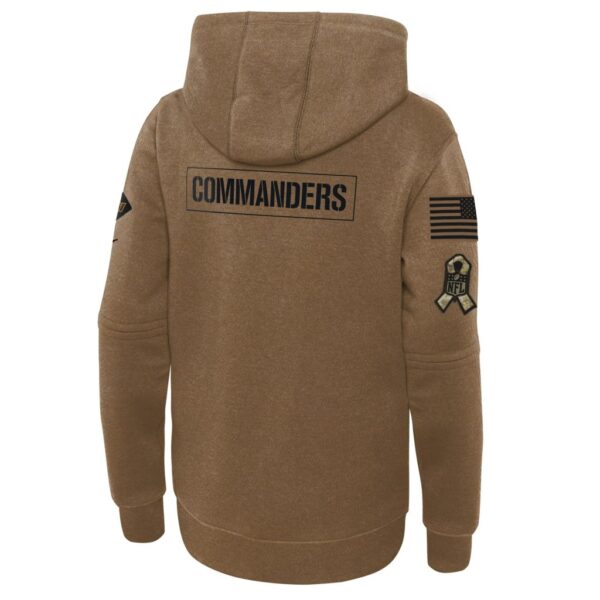 Washington Commanders Nike Youth 2023 Salute to Service Club Fleece Pullover Hoodie - Brown