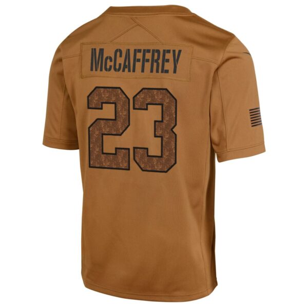 Christian McCaffrey San Francisco 49ers Nike Youth 2023 Salute To Service Limited Jersey - Brown