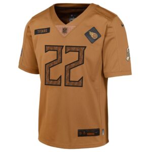 Derrick Henry Tennessee Titans Nike Youth 2023 Salute To Service Limited Jersey - Brown