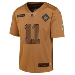 Micah Parsons Dallas Cowboys Nike Youth 2023 Salute To Service Limited Jersey - Brown